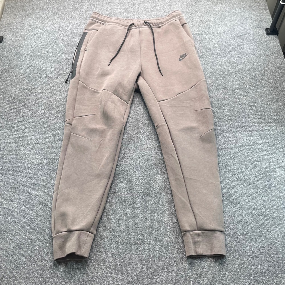 Nike Tech Fleece Joggers Men's Large Brown Tapered Sweatpants